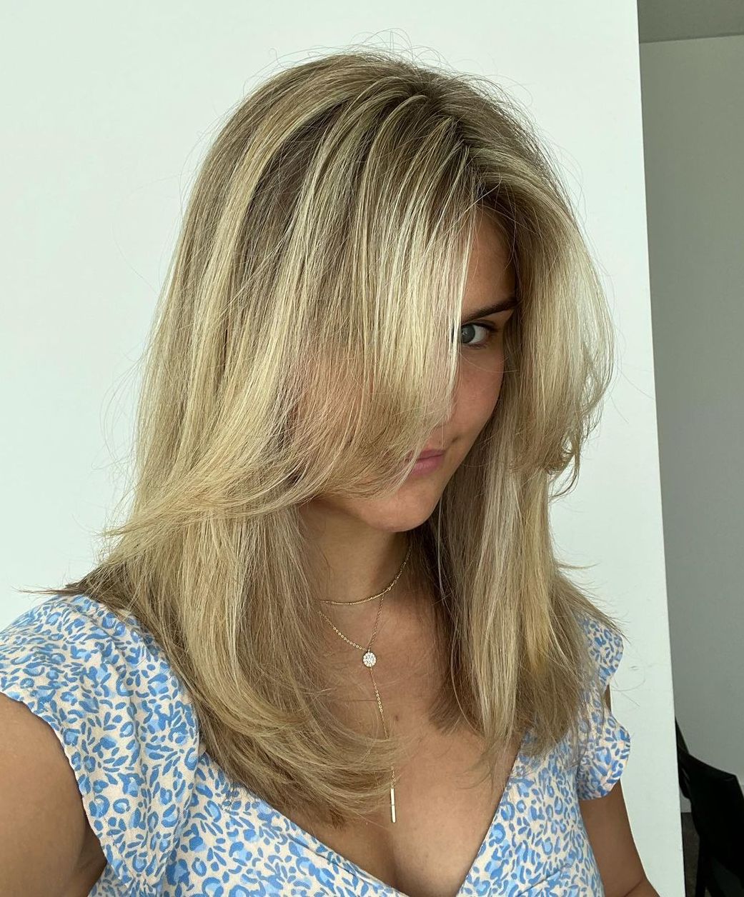 Medium Hair with Chin-Length Face-Framing Layers